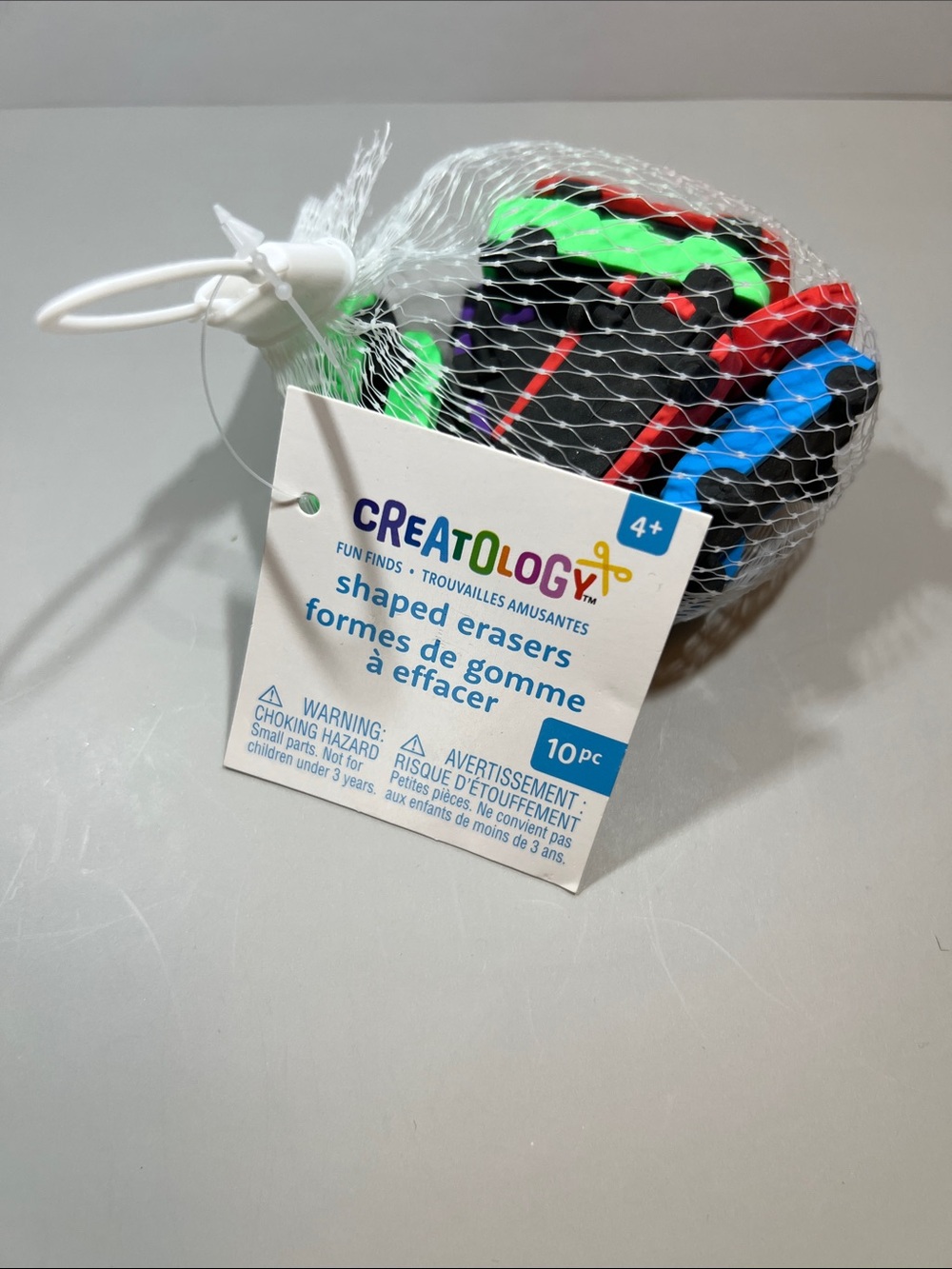 Car Shaped Erasers - Bright Multicolor Pack